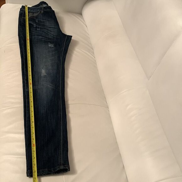 Women’s Distressed Jeans by Z Curve Dark Wash Denim Size 9/10 - Picture 6 of 9